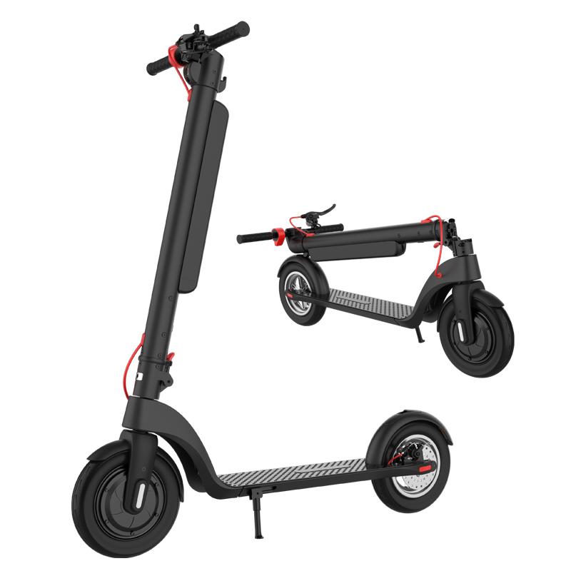 Alnsoor X8 Adult City Outdoor Electic Scooter 36V10AH Battery 350W Motor 10 Inch Road Tires Foldabe EScooter With Three second folding