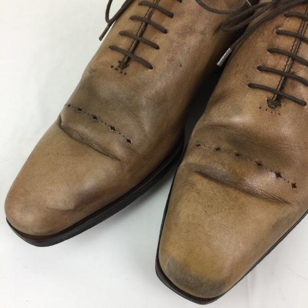 BEXLEY Wholecut Goodyear Welted Business Shoes Light Brown size 40 25.0(USED)