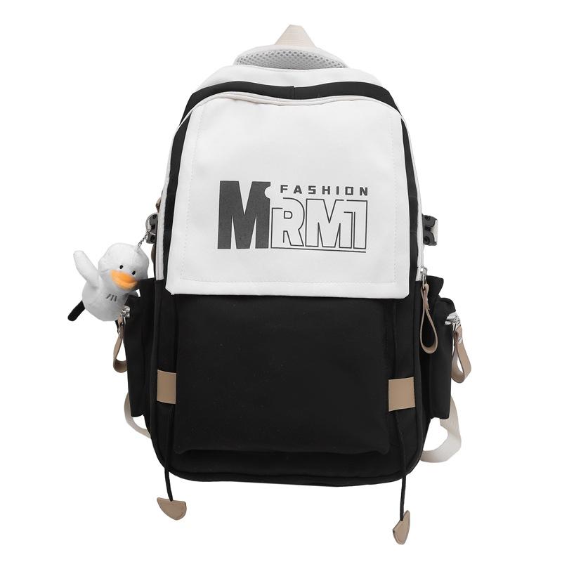 

Школьный рюкзак для студенток и путешествий в студенческом стиле чёрный