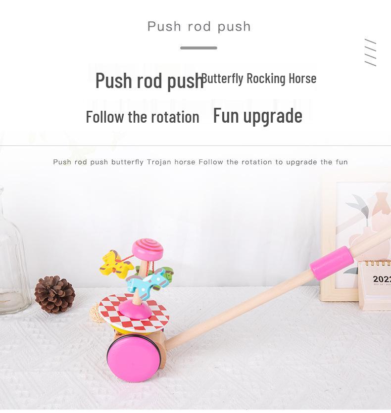 Kids' Single-Bar Walker Pushchair Toy for Learning To Walk