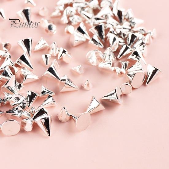 1 Box 6 Grid Mini Metal Nail Charms Easy To Use Unique Nail Art Decorations for Beginners Professionals