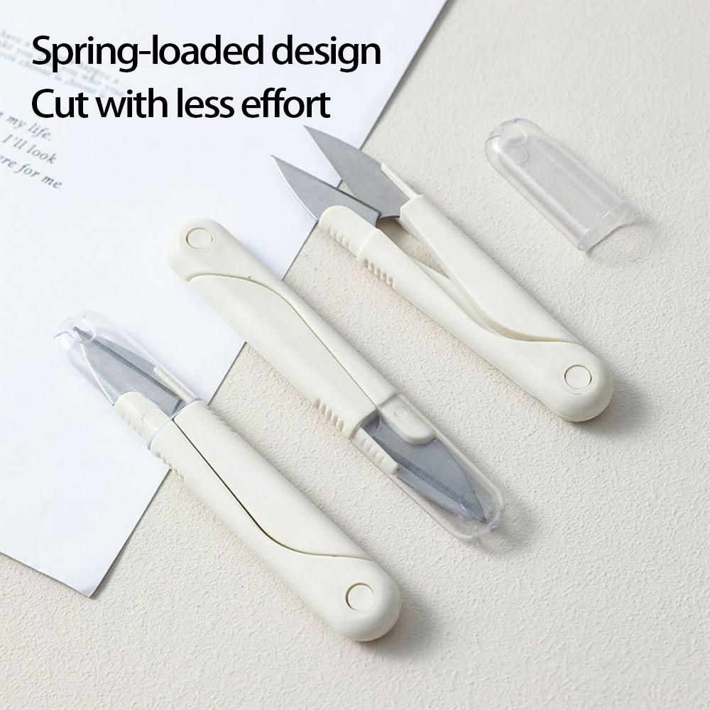 Multi Functional Covered Craft Scissors, Portable Home Sewing Tailor Fishing Line Cross Stitching Small Scissors,