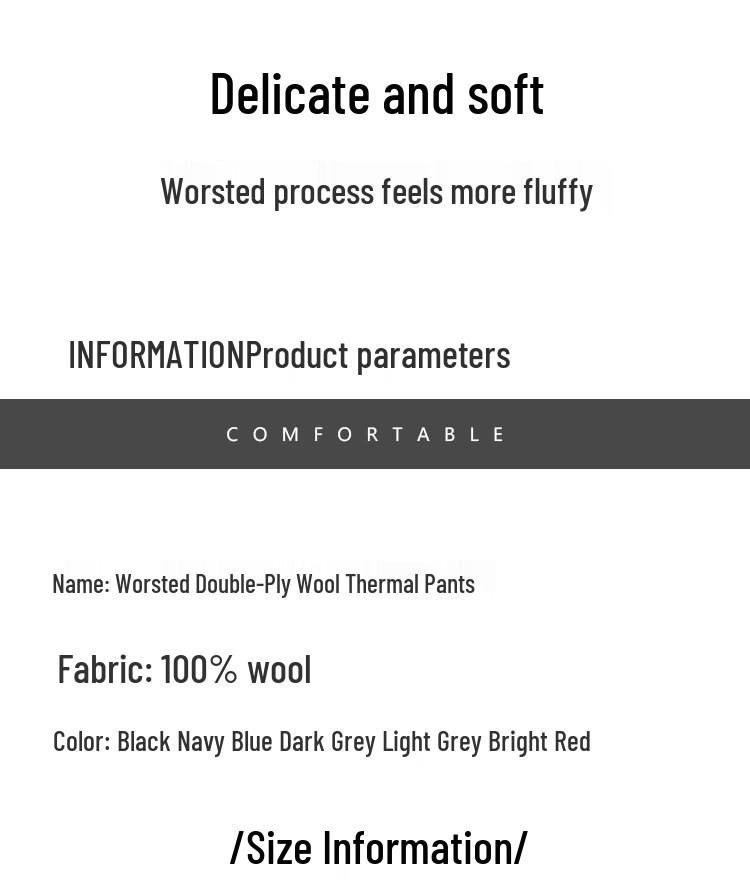 Hengyuanxiang Women's Fine Wool Thermal Leggings Y230