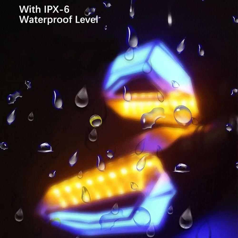 A Pair of Universal LED Motorcycle Turn Signal Light 12V IPX-6 Waterproof Daytime Running Lights Indicator Blinker Lamp