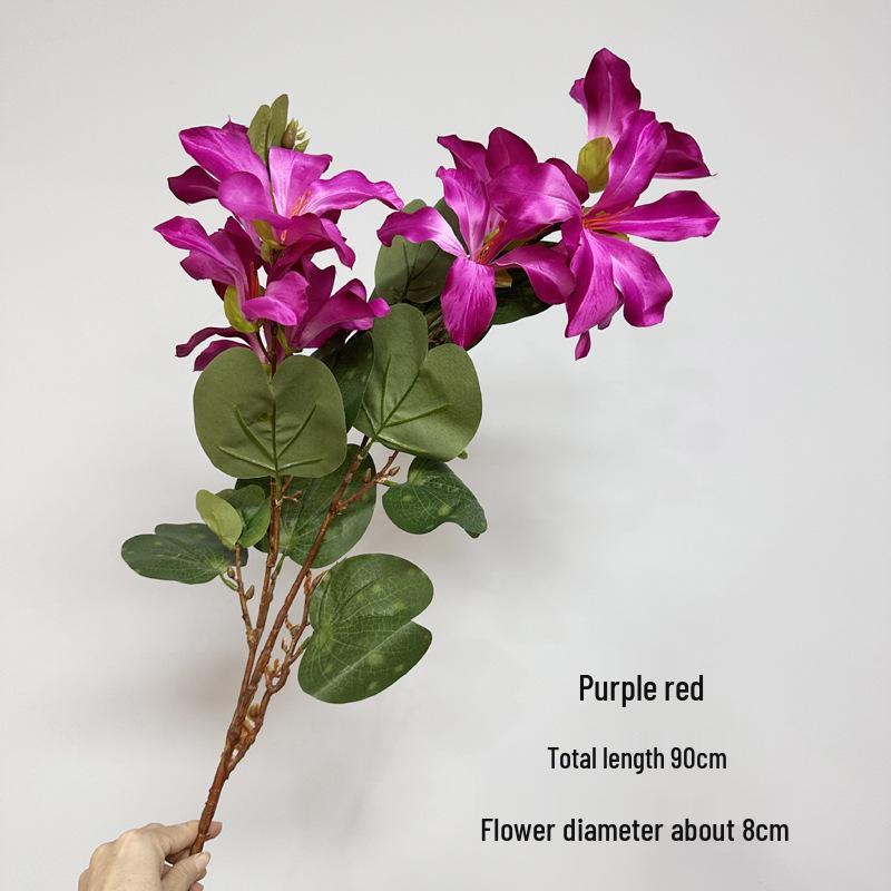 Bauhinia 2-Branch Silk Flower Arrangement for Weddings and Scenery