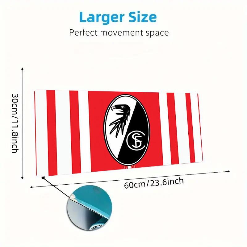 SC Freiburg Print  Cushion Non-slip Laptop Tablet Big Mousepad XXL Mat Mini PC Playmat With Lock edge