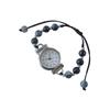 Kleine duftende gewebte Uhr für Damen Armband Digitalanzeige Lässig Elegant Teerosen Perlenuhr