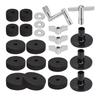 Manufacturer Wholesale 23-piece Set Drum Set Accessories Drum Set Felt Pad Set Felt Anti-skid Drum Set Gray Black