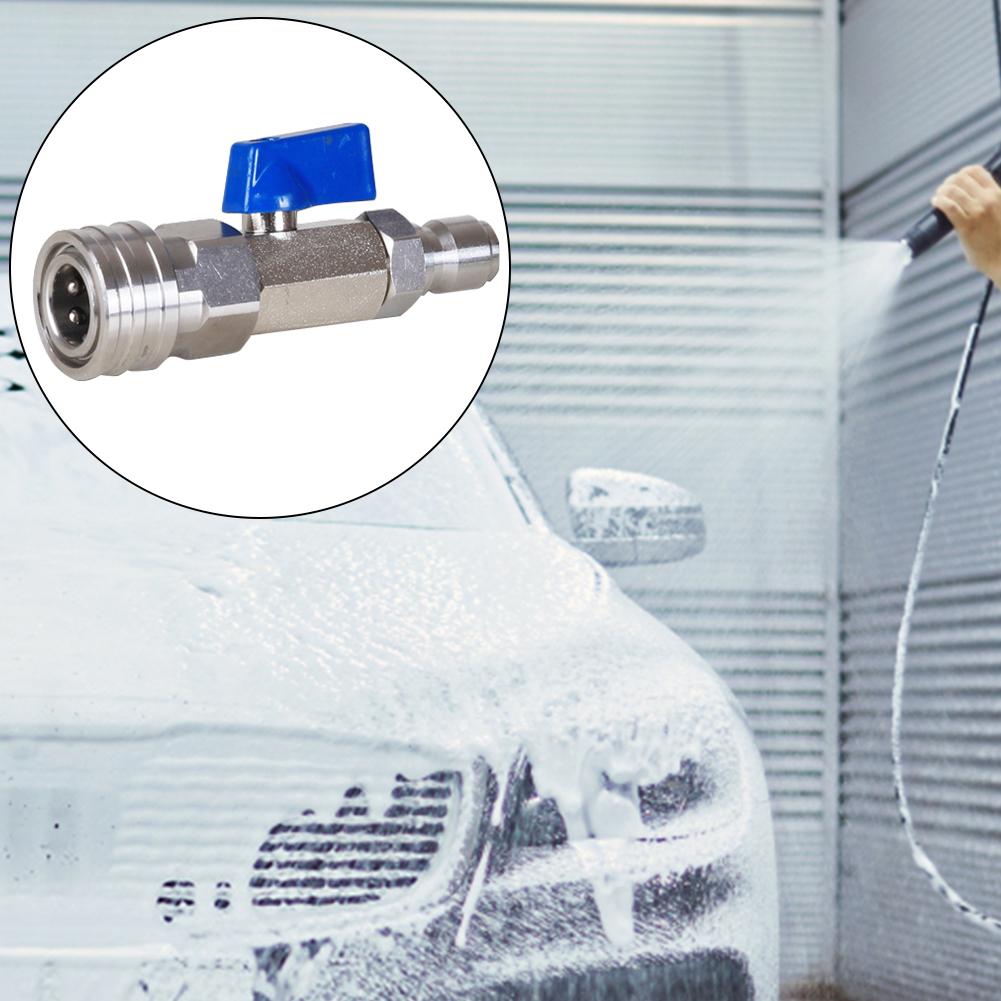 High Pressure Washer Ball Valve Kit 4500 PSI Shut Off Ball Valve Quick Connect Ball Valve for High Pressure Wash Machine
