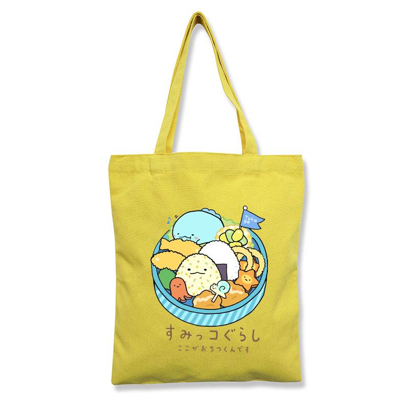 Corner Creature Cute Canvas Bag Tote Bag Printed Cloth Bag Shopping Tote Bag