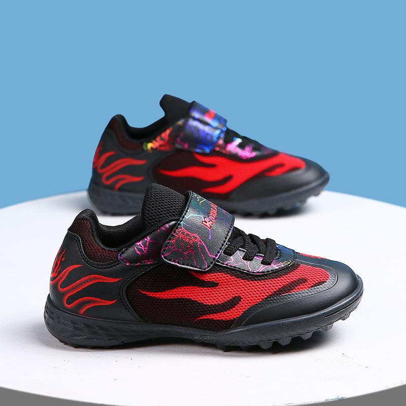Crushed Children's Elementary School Football Training Shoes Velcro Mesh Boys Sports Sub-age Girls 6 Football Studs