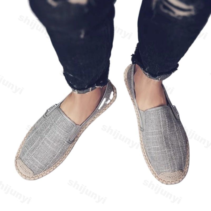 Men Loafers 2025 Autumn Soft High Quality Canvas Shoes Comfortable Breathable Anti Slip Sneakers Men Trend Flats Driving Shoes