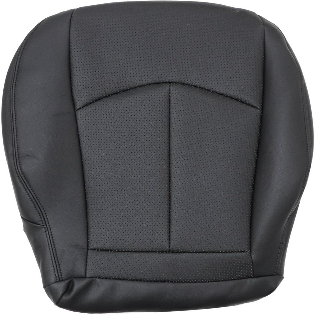 GXARTS Driver Side Bottom Lower Replacement Perforated Leather Seat Cover Black Compatible with Mercedes Benz E63 E280 E300 E320 E350 E500 E550 2003