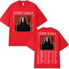 Limited Lady Gaga Mayhem Tour 2025 Album Graphic T Shirts Unisex Women Fashion Harajuku T-Shirt Vintage Oversized Short Sleeve Tees