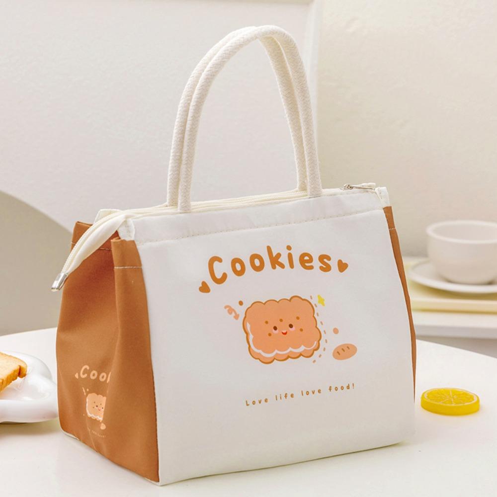 

1Pc Cute Thermal Lunch Bags For Women Girl Kids Kawaii Portable Lunch Box Accessories Tote Bag Large Food Storage Bags