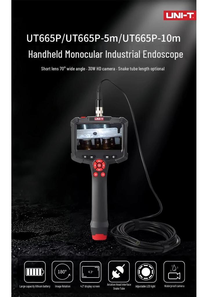 UNI-T 360° HD Endoscope Camera for Industrial and Auto Inspection