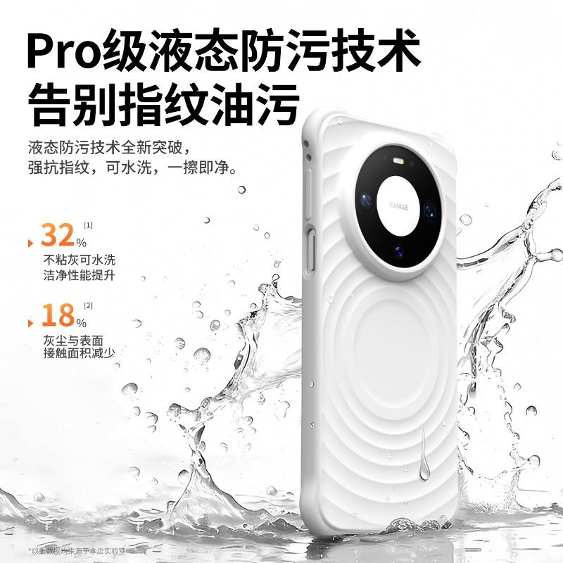 For Huawei Mate 80 Pro Case Simple Magnetic For MagSafe Wave Liquid Silicone Cover For Huawei Mate 80 Shell Non-Slip Bumper