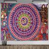 Mexico Mexican Mayan Tribal Art Tapestry Wall Hanging Ethnic Paintings Psychedelic Aesthetic Background Cloth Home Decorations