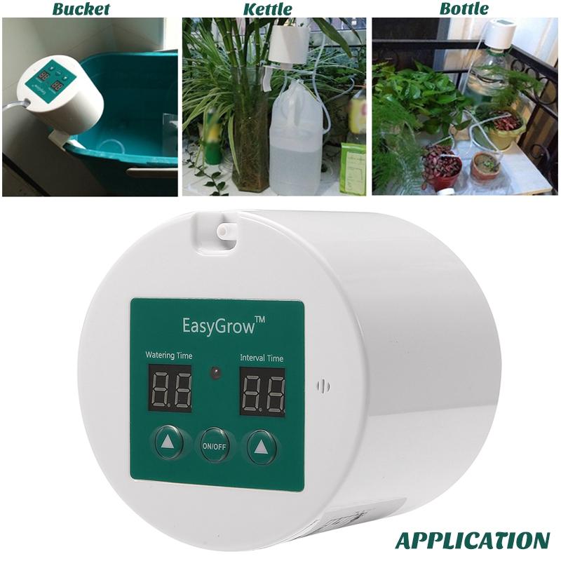 4pcs Automatic Watering Device Garden Watering Device Drip Irrigation Tool Water Pump Timer System for Succulents Plant