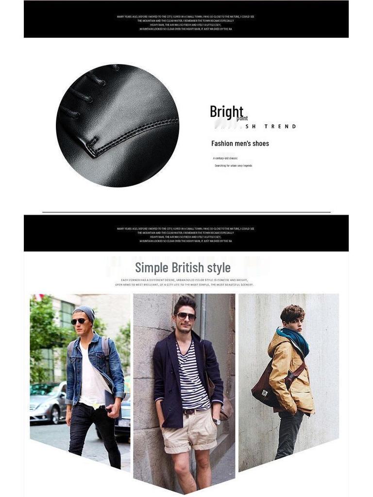 2025 Herren Casual Rutschfeste Lederschuhe - Echtes Rindsleder, Leichtgewicht, Bequem, Schnürschuhe, Vielseitig.