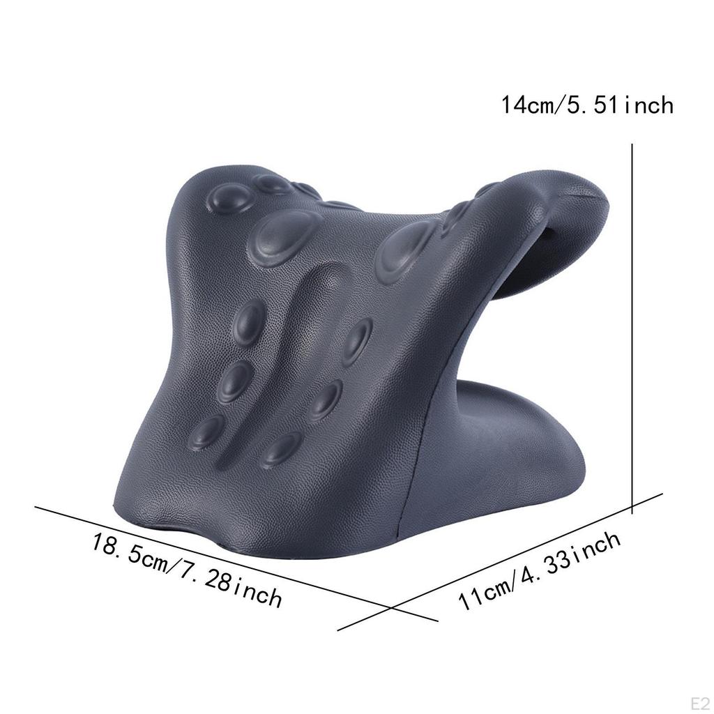 Neck and Shoulder Relaxer Sturdy Equipment Cervical Traction Stretcher Black