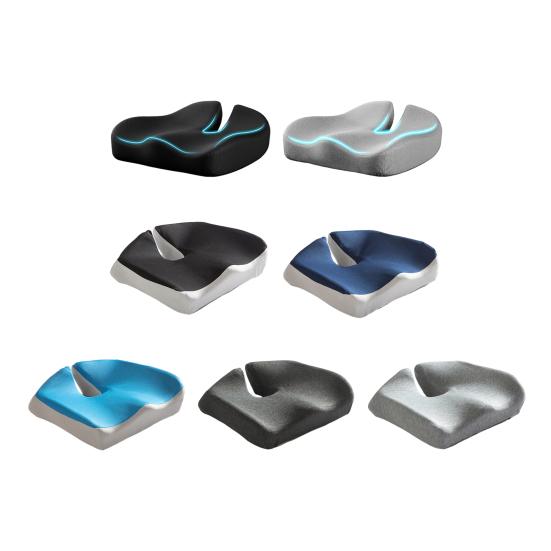 Office Chair Cushion Memory Foam Seat Cushion Breathable Pressure Relief Seat Cushion for Car Seat Wheelchair Thighs Sciatica Pain Relief