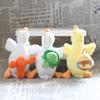Cute Duck Plush Keychain Cartoon Can Pull Crayfish Turtles Bees Duck Doll Car Bag Accessory Cute Plush Keyring Love Pendant Gift