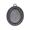 Accessories Parts Fit 18x25mm Oval Glass Cabochon Base Tray Bezel Wedding Jewelry Findings QA039