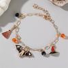 Trend Female Bracelet Spider Pumpkin Pendant Classical Stackable Halloween Bracelet