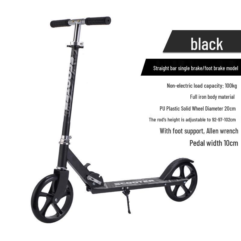 Faltbarer City-Roller: Großes Rad für Teenager & Erwachsene