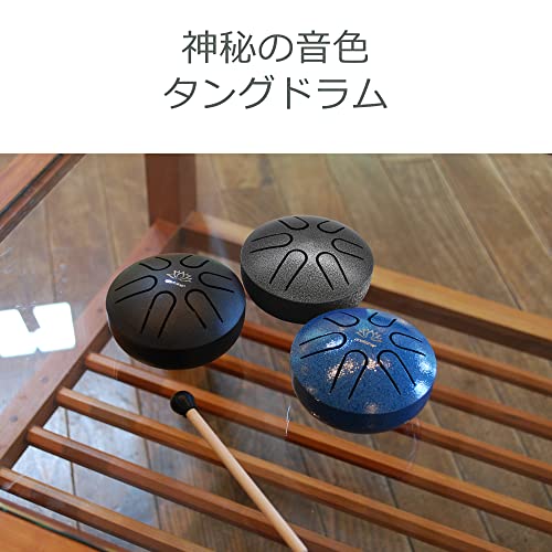 One Tone ONETONE Tongue Drum, A Major Pentatonic Scale, 6 Notes, 3" Silver, OTTG-03/SV [Includes Instruction Manual, 1 Mallet, and Key Number Sticker]