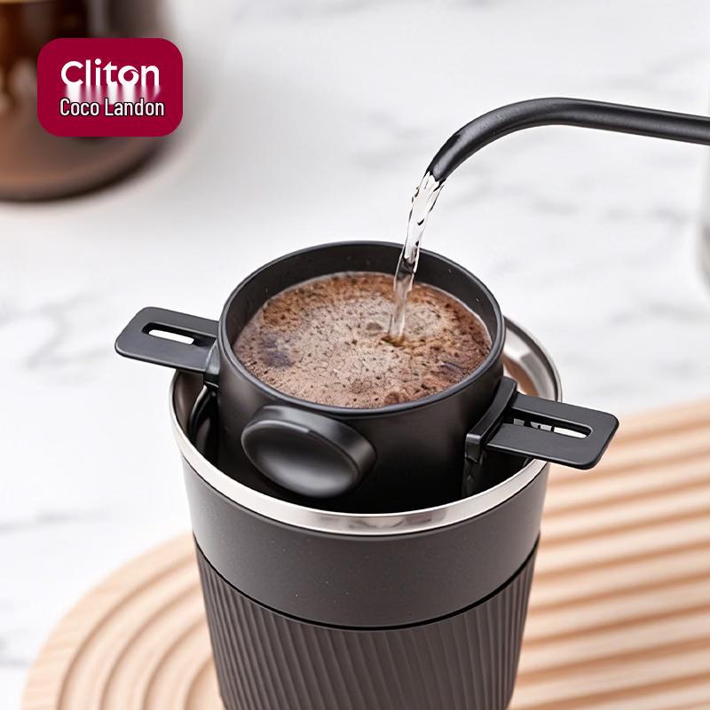 CLITON Pour-Over Coffee Dripper with Filter