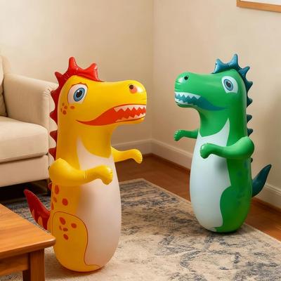 Roly-poly Toy Inflatable Standing Boxing Bag Tumbler Toys Safety Air Stuffed Bop Animal Bag Children Beach Activity Game Supply