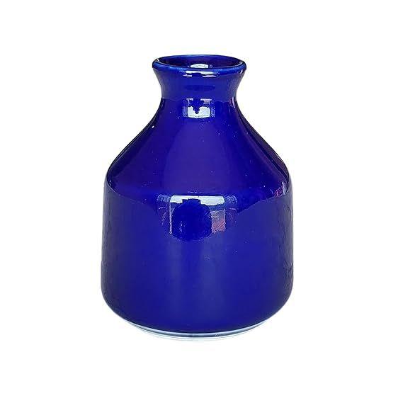 Jarrón/Maceta Decorativa de Cerámica para Sala de Estar, Decoración del Hogar Sin Flores (3.5 pulgadas)