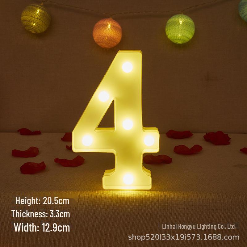 26 English Letter Night Lamp for Wedding Proposal or Decor