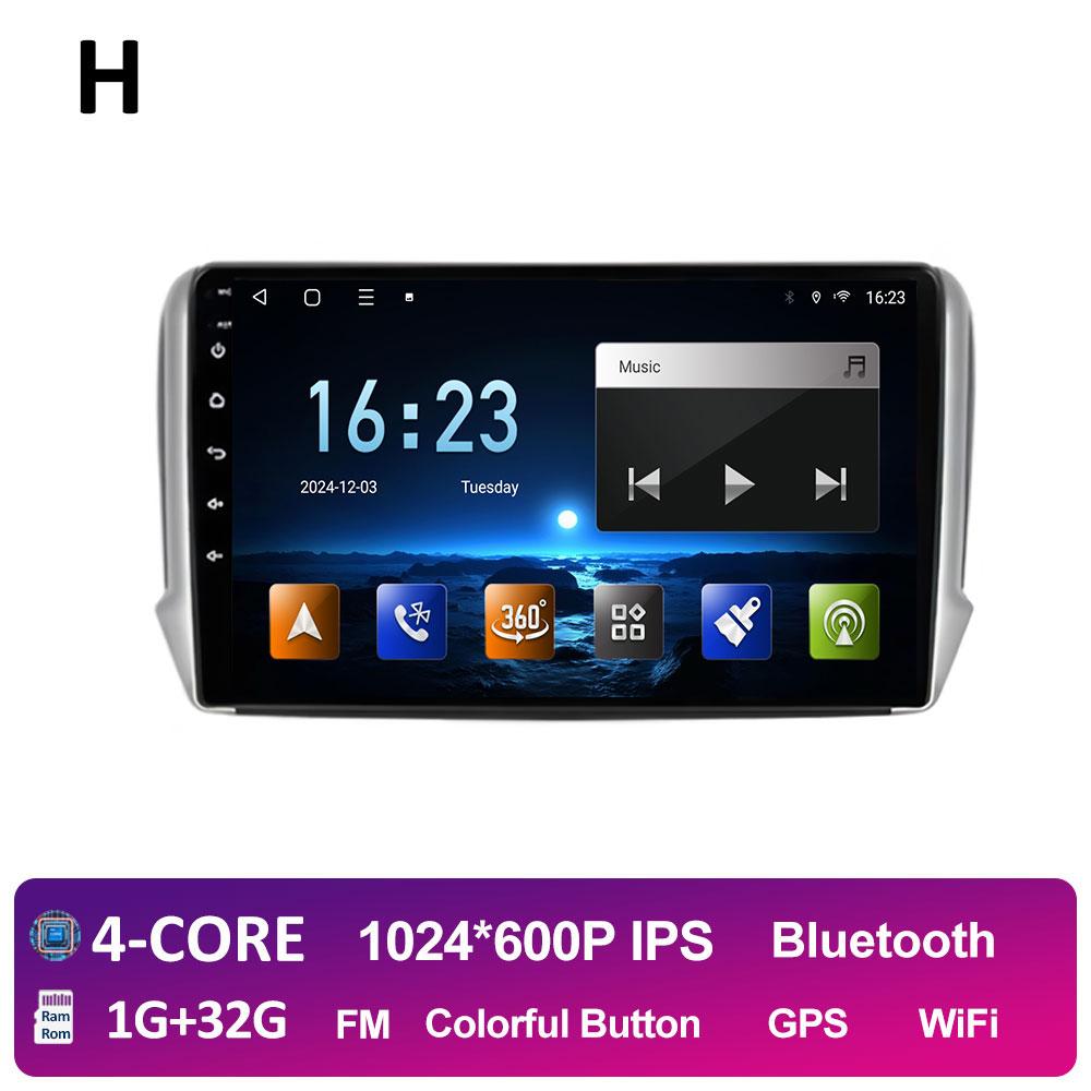 Wireless Carplay Android Intelligent System For Peugeot 2008 208 Series 2012 2013 2014 2015 - 2018 DSP Stereo GPS Navi Bluetooth