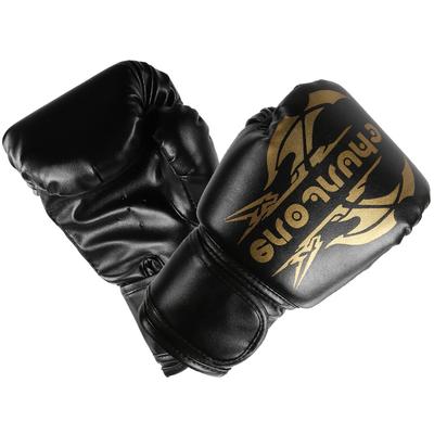 1 Paar Boxhandschuhe Sanda Boxhandschuh Kenpo Trainings Übungsgeräte für Erwachsene Kinder schwarz