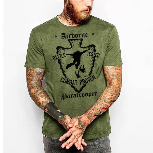 Military  Army Navy Machine Gunner Sniper 101st 82nd Combat Vet Unisex T-Shirt M