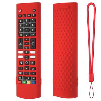 Siliconen Hoes Beschermhoes met Lanyard Afstandsbedieningshoes Antislip TV Afstandsbedieningshoes voor LG TV Afstandsbediening AKB75095307 AKB76040302
