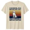 School Is Important But Great Pyrenees TShirt Dog Owner Pet Lovers