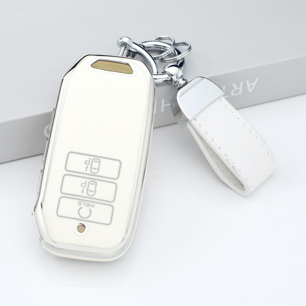 Soft TPU Car Key Cover Case Protection Shell For Kia Sorento MQ4 2020 2021 2022 EV6 K8 V6 Keyless Holder Car Accessories