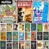 TiKi Bar Metal Sign Tin Sign Vintage Decoration Retro Poster Plaque Pub Bar Decoration Art Stickers Wall Decor Custom