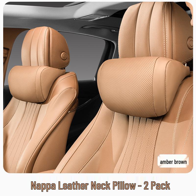 Car Headrest and Lumbar Support Pillow Set