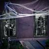 2pcs Scary Halloween Curtain for Indoor Outdoor Party Wall Door Decor