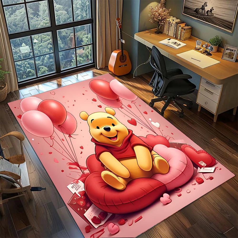 Winnie the Pooh: Healing Rug Carpet Large Area Rug Non Slip Washable Floor Mat Gamer Room Bedroom Home Decor