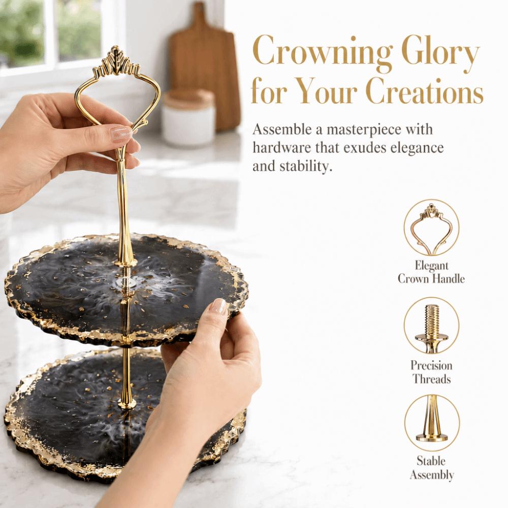 Zinc Alloy Cake Stands 2 Tiers 3 Tier Multi Level Cake Stand Cake Stand Hardware Dessert Table