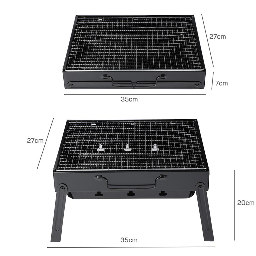 MINI PORTABLE CHARCOAL GRILL SUITCASE STYLE