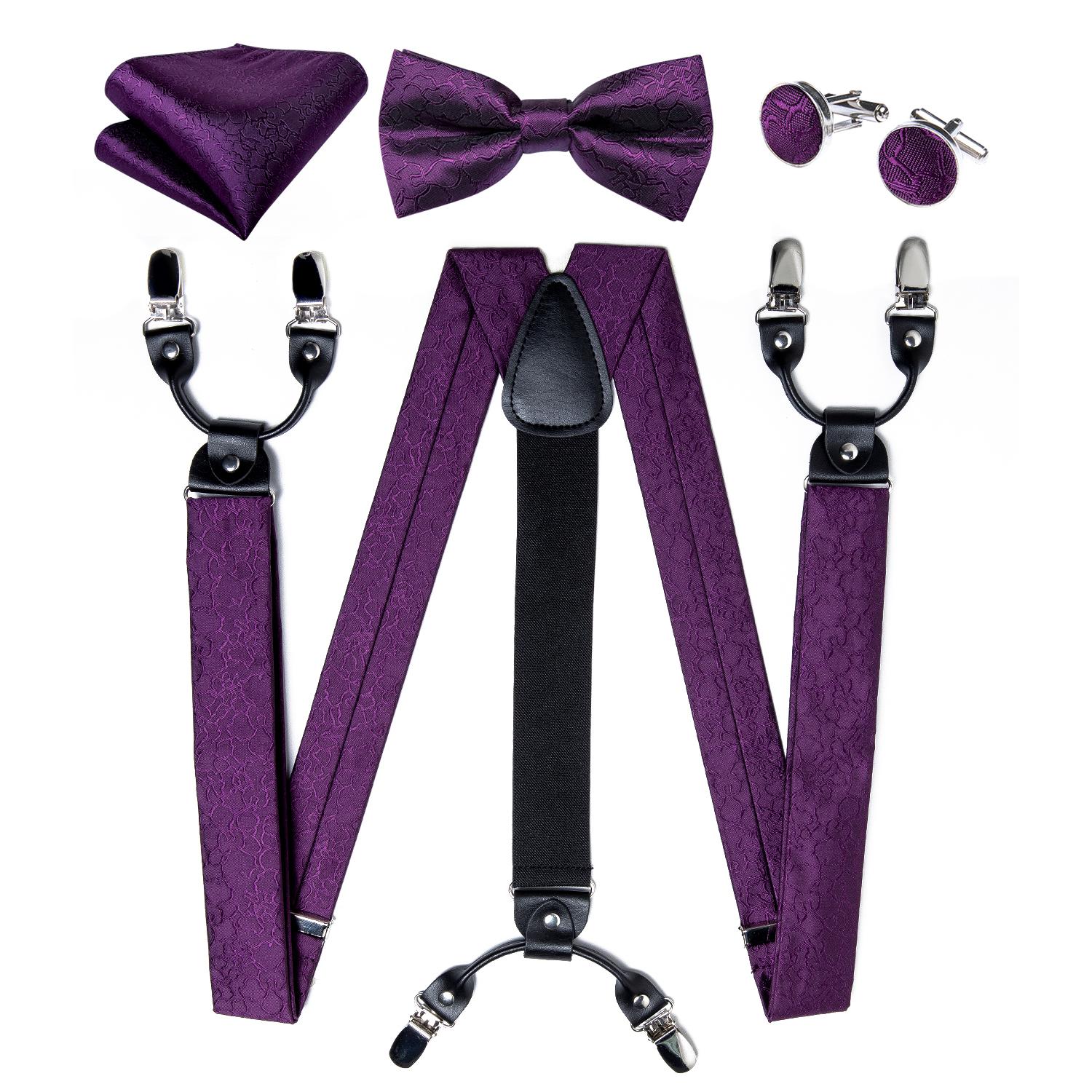 

Мужские подтяжки Dibangu, регулируемые подтяжки, галстук-бабочка, карманные квадратные запонки, набор для мужчин, ширина 3,5 см, эластичные 4008