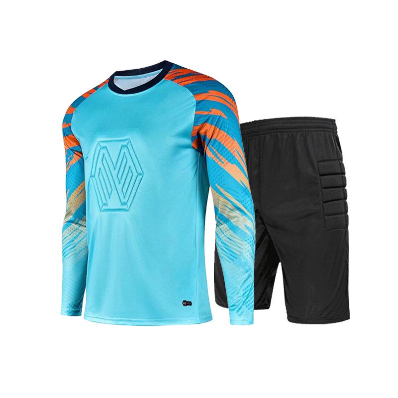 Anti-collision Goalkeeper Training Set: Long Sleeve Football Uniform for Adults and Children