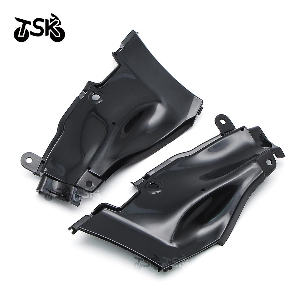 For Yamaha YZF R1 2009-2014 Motorcycle Unpainted Black ABS Air Duct Side Panels Fairing Cover YZF-R1 Inlet Duct Tube Cover